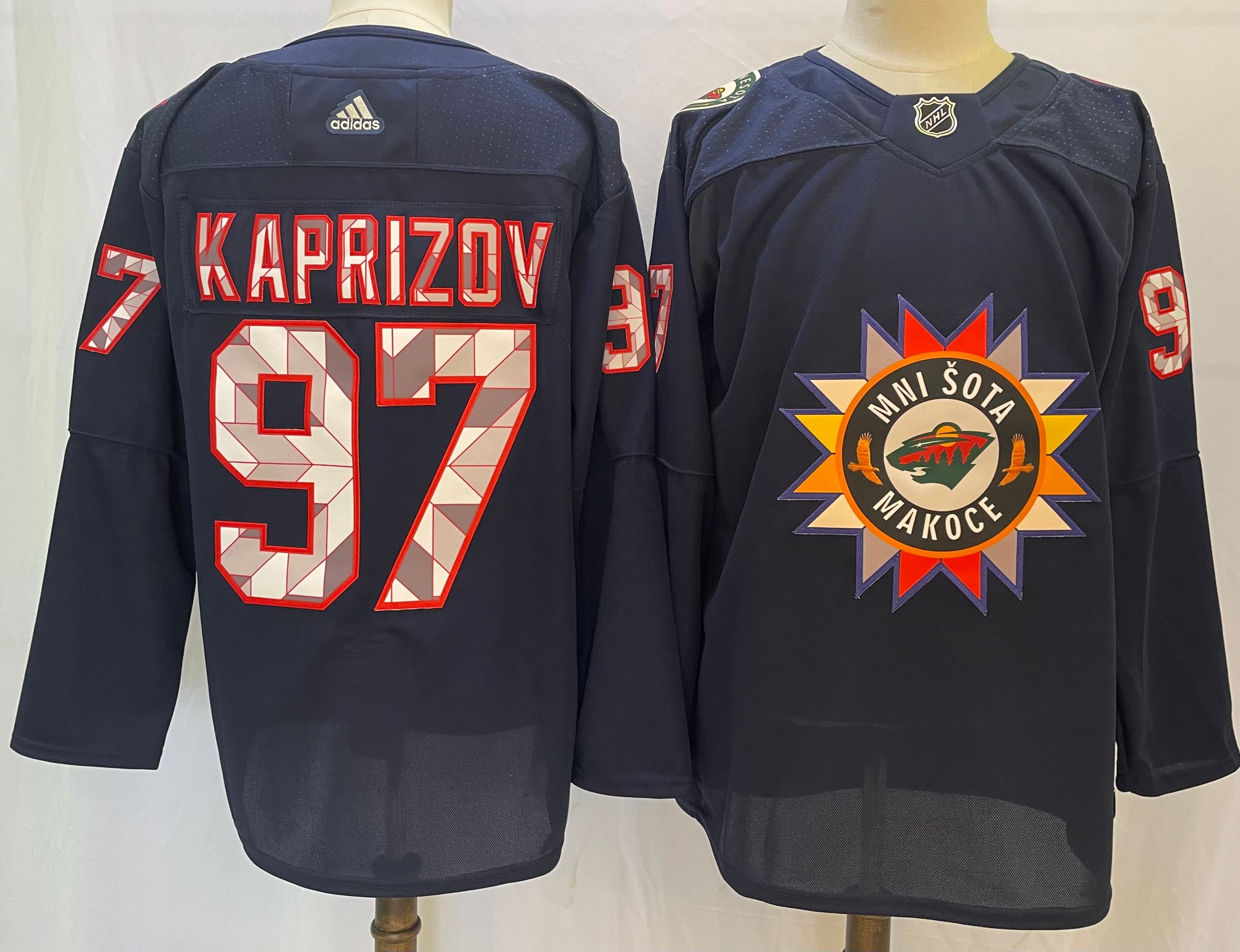 Men's Minnesota Wild Kirill Kaprizov #97 Black Breakaway Jersey